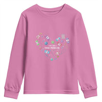 Funny Crochet Youth Sweatshirt I Don't Have A Yarn Problem Yarn Collecting Knitting