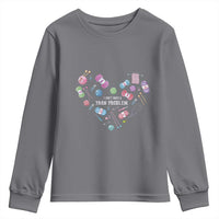 Funny Crochet Youth Sweatshirt I Don't Have A Yarn Problem Yarn Collecting Knitting