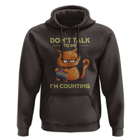 Funny Crochet Cat Hoodie Don't Talk To Me I'm Counting
