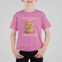 Funny Crochet Cat T Shirt For Kid Don't Talk To Me I'm Counting