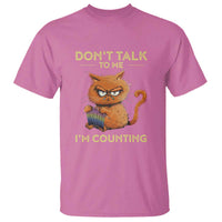 Funny Crochet Cat T Shirt Don't Talk To Me I'm Counting