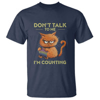 Funny Crochet Cat T Shirt Don't Talk To Me I'm Counting