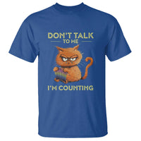 Funny Crochet Cat T Shirt Don't Talk To Me I'm Counting