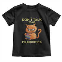 Funny Crochet Cat Toddler T Shirt Don't Talk To Me I'm Counting