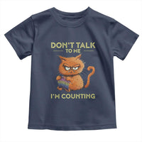 Funny Crochet Cat Toddler T Shirt Don't Talk To Me I'm Counting