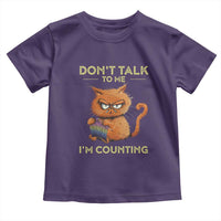Funny Crochet Cat Toddler T Shirt Don't Talk To Me I'm Counting