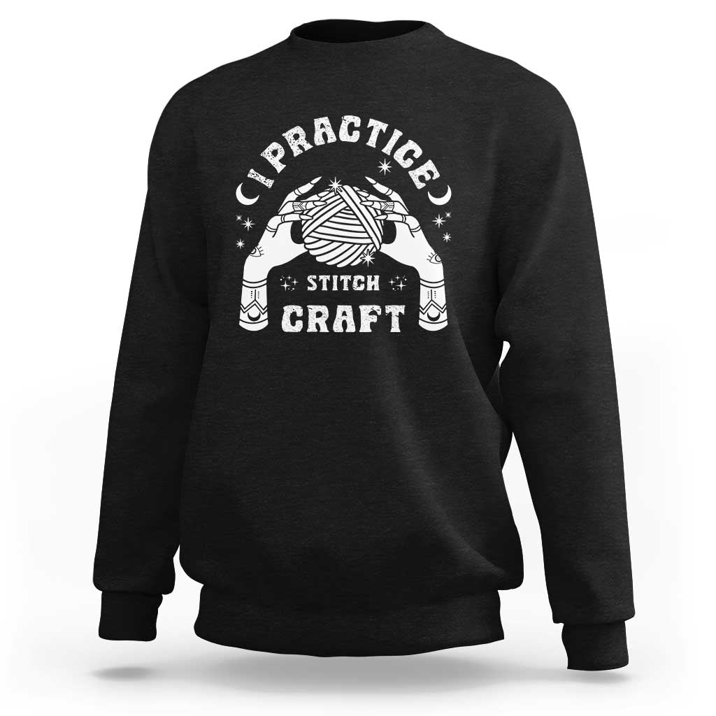 Witch Crochet Sweatshirt I Practice Stitch Craft