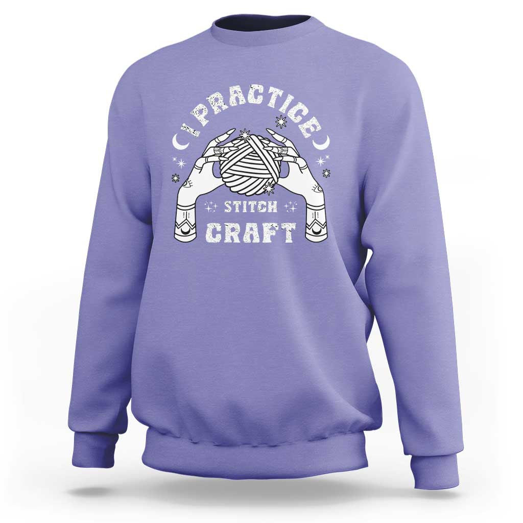 Witch Crochet Sweatshirt I Practice Stitch Craft
