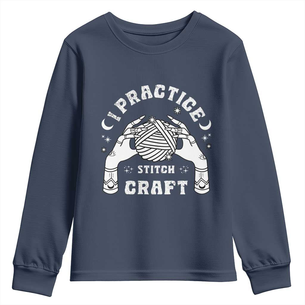 Witch Crochet Youth Sweatshirt I Practice Stitch Craft