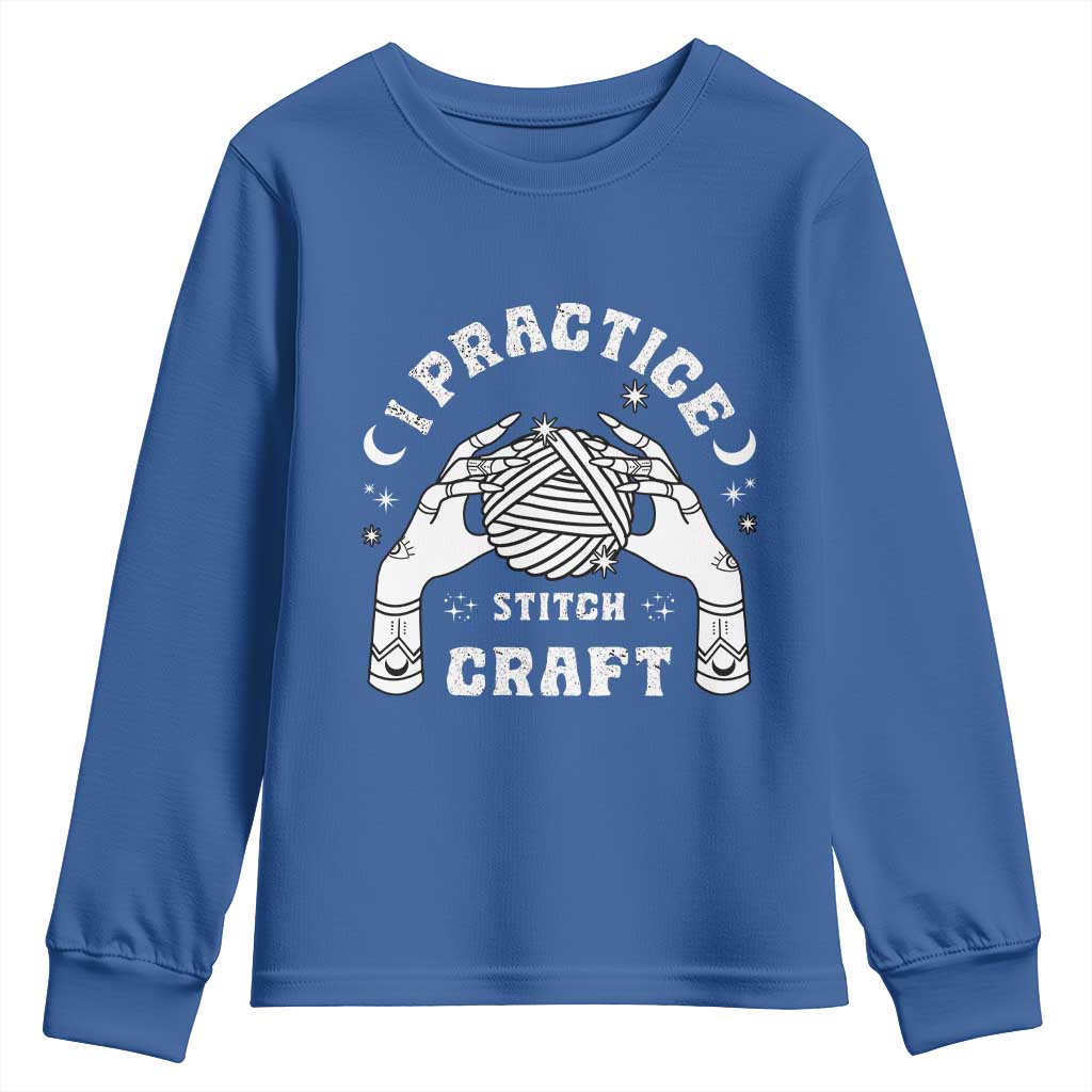 Witch Crochet Youth Sweatshirt I Practice Stitch Craft