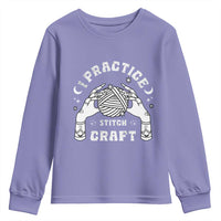 Witch Crochet Youth Sweatshirt I Practice Stitch Craft