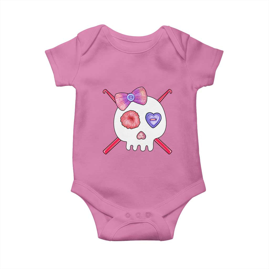 Cute Skull Crochet Knitting Baby Onesie