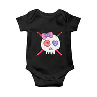 Cute Skull Crochet Knitting Baby Onesie