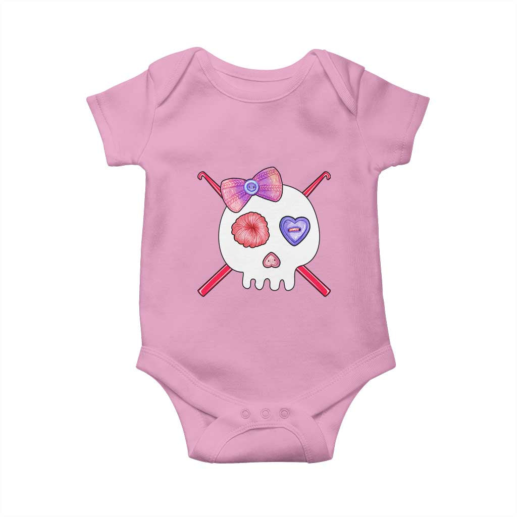 Cute Skull Crochet Knitting Baby Onesie