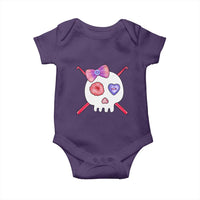 Cute Skull Crochet Knitting Baby Onesie