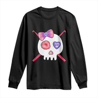 Cute Skull Crochet Knitting Long Sleeve Shirt