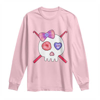 Cute Skull Crochet Knitting Long Sleeve Shirt