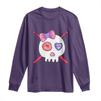 Cute Skull Crochet Knitting Long Sleeve Shirt