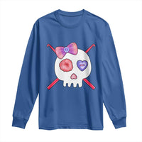 Cute Skull Crochet Knitting Long Sleeve Shirt