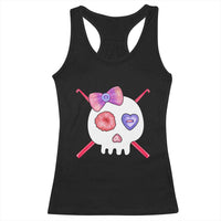 Cute Skull Crochet Knitting Racerback Tank Top
