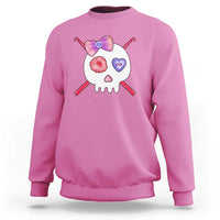 Cute Skull Crochet Knitting Sweatshirt