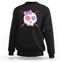 Cute Skull Crochet Knitting Sweatshirt