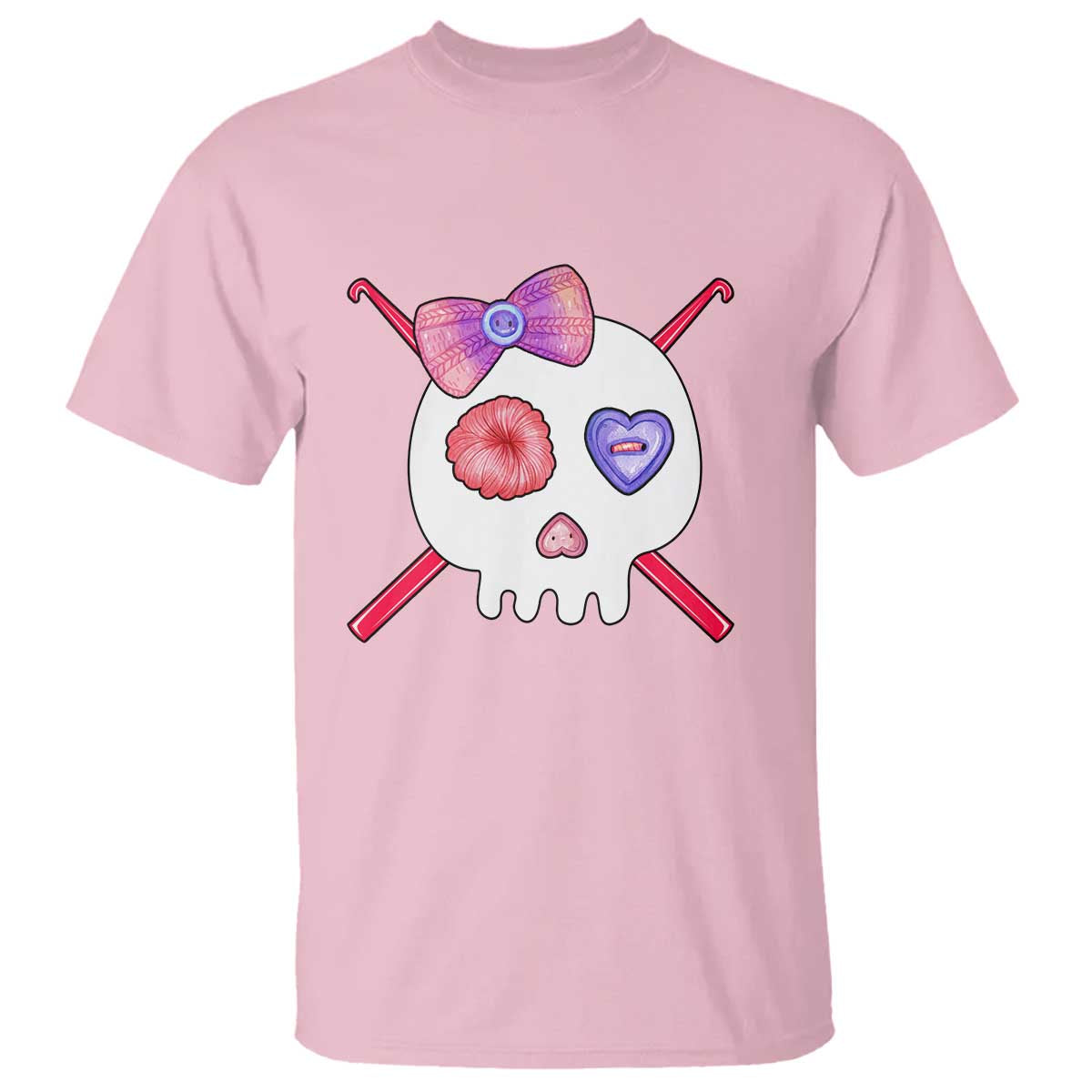 Cute Skull Crochet Knitting T Shirt