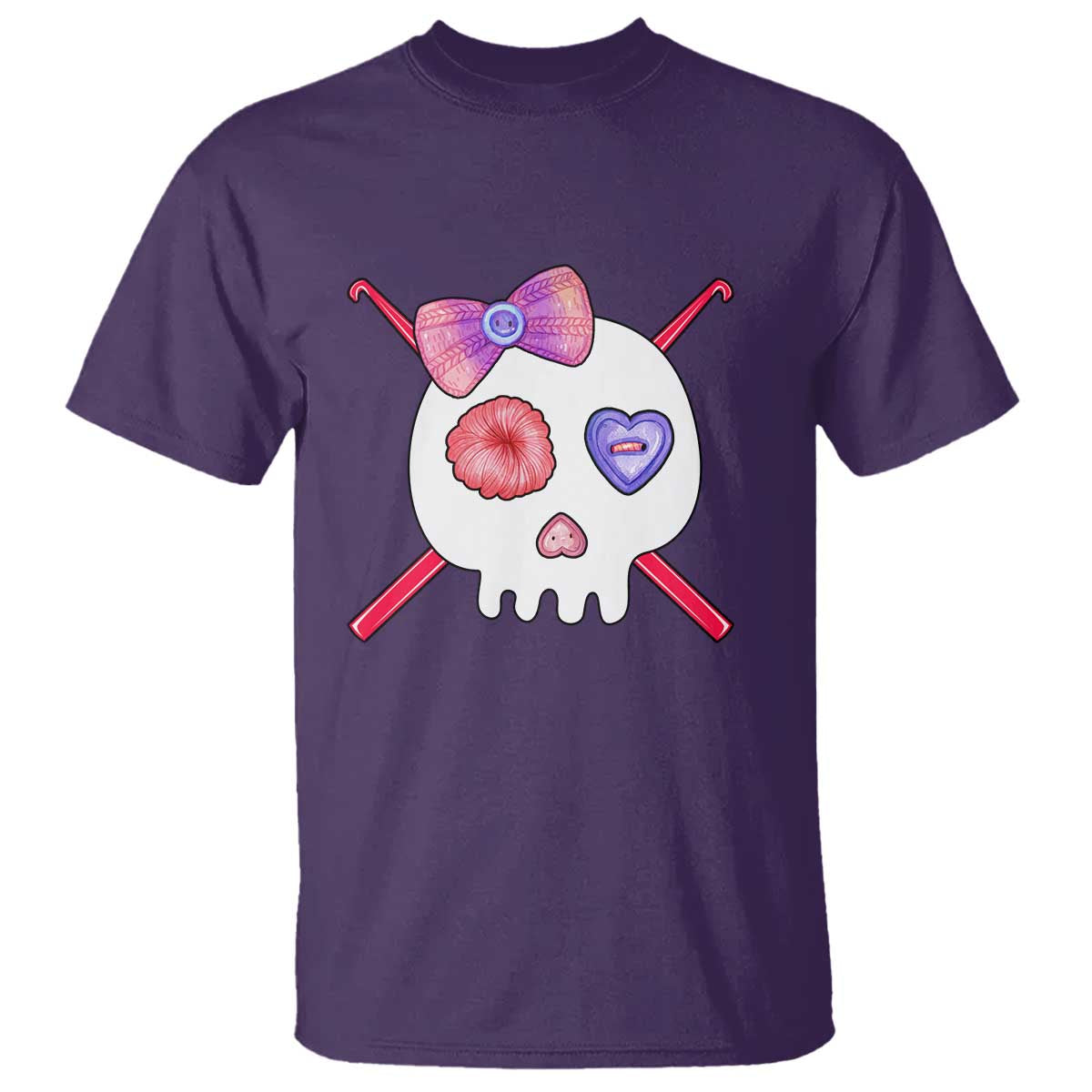Cute Skull Crochet Knitting T Shirt