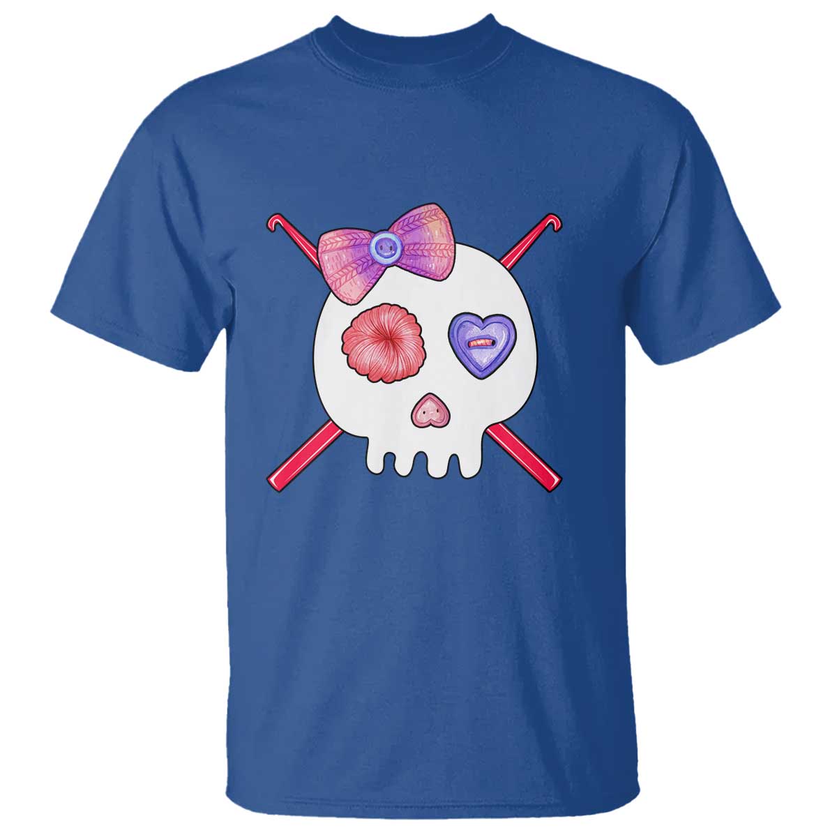 Cute Skull Crochet Knitting T Shirt