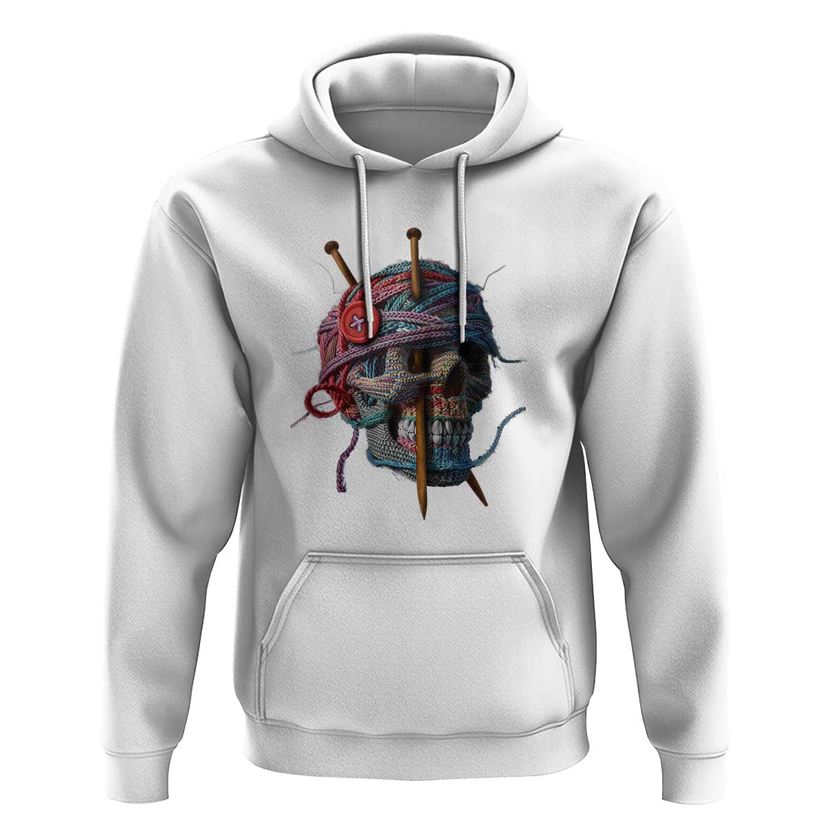 Funny Crochet Hoodie Yard Skull Halloween Knitting