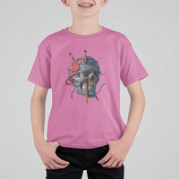 Funny Crochet T Shirt For Kid Yard Skull Halloween Knitting