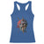 Funny Crochet Racerback Tank Top Yard Skull Halloween Knitting