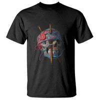 Funny Crochet T Shirt Yard Skull Halloween Knitting