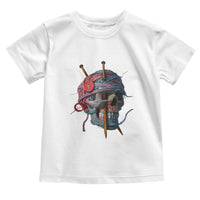 Funny Crochet Toddler T Shirt Yard Skull Halloween Knitting