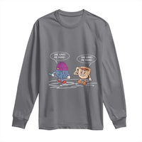 Funny Crochet Coffee Lover Long Sleeve Shirt She Loves Me More