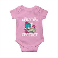 Just Want To Drink Tea And Crochet Baby Onesie