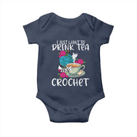 Just Want To Drink Tea And Crochet Baby Onesie