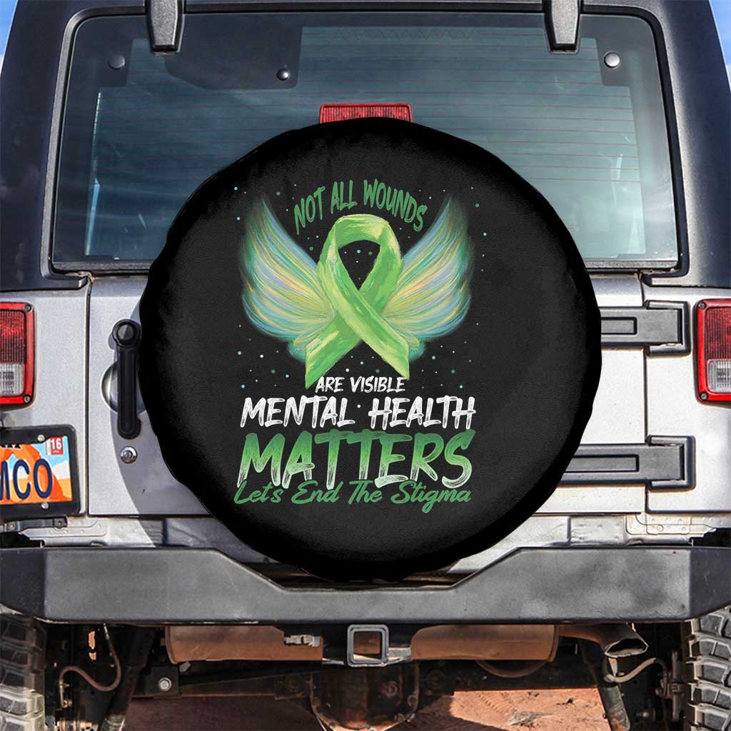 Mental Health Awareness Spare Tire Cover Not All Wounds Are Visible Let's End The Stigma