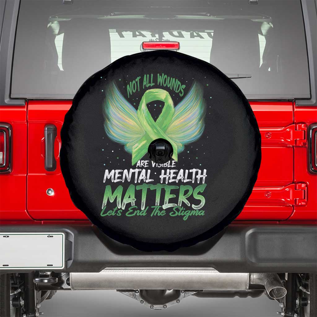 Mental Health Awareness Spare Tire Cover Not All Wounds Are Visible Let's End The Stigma