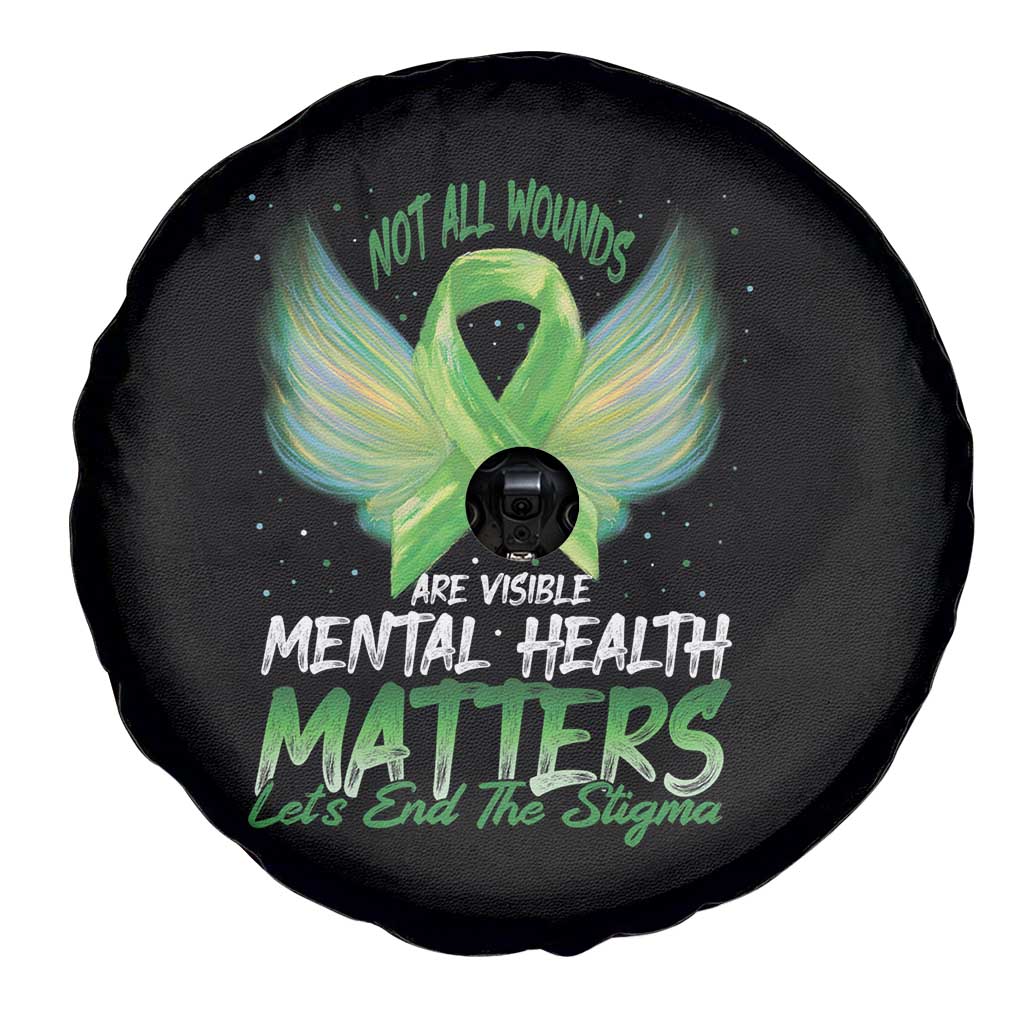 Mental Health Awareness Spare Tire Cover Not All Wounds Are Visible Let's End The Stigma