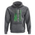 Mental Health Awareness Hoodie No One Fights Alone America Flag Green Ribbon - Wonder Print Shop