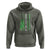 Mental Health Awareness Hoodie No One Fights Alone America Flag Green Ribbon - Wonder Print Shop
