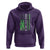 Mental Health Awareness Hoodie No One Fights Alone America Flag Green Ribbon - Wonder Print Shop