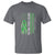 Mental Health Awareness T Shirt No One Fights Alone America Flag Green Ribbon - Wonder Print Shop