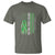 Mental Health Awareness T Shirt No One Fights Alone America Flag Green Ribbon - Wonder Print Shop