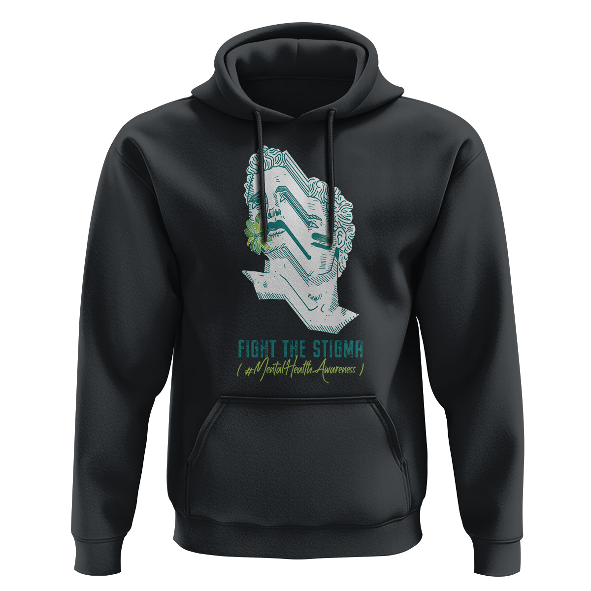Mental Health Awareness Hoodie Fight The Stigma Aesthetic - Wonder Print Shop