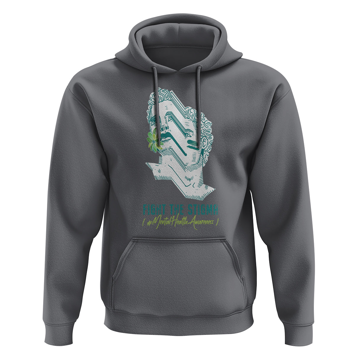 Mental Health Awareness Hoodie Fight The Stigma Aesthetic - Wonder Print Shop