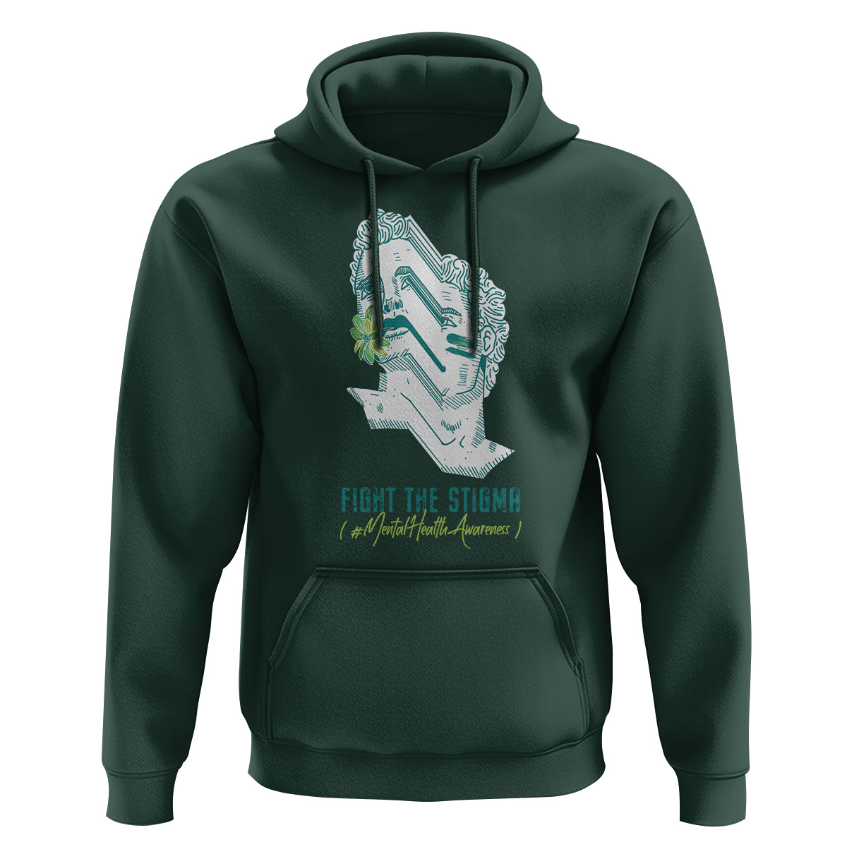 Mental Health Awareness Hoodie Fight The Stigma Aesthetic - Wonder Print Shop