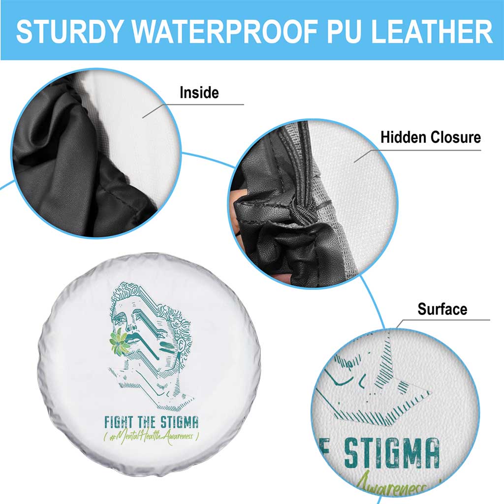 Mental Health Awareness Spare Tire Cover Fight The Stigma Aesthetic