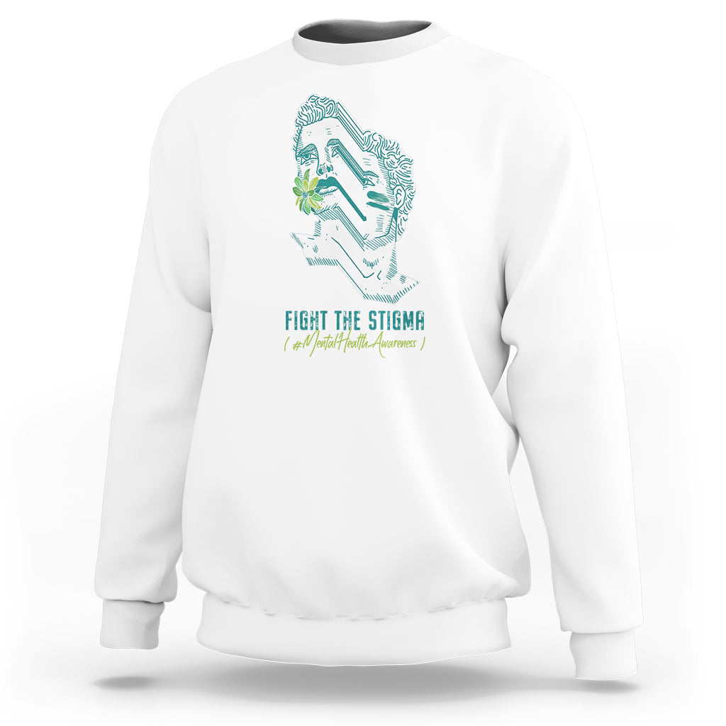 Mental Health Awareness Sweatshirt Fight The Stigma Aesthetic - Wonder Print Shop